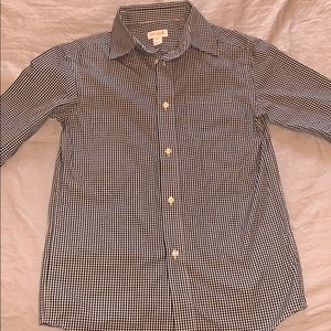 Boys Black/White Gingham Shirt